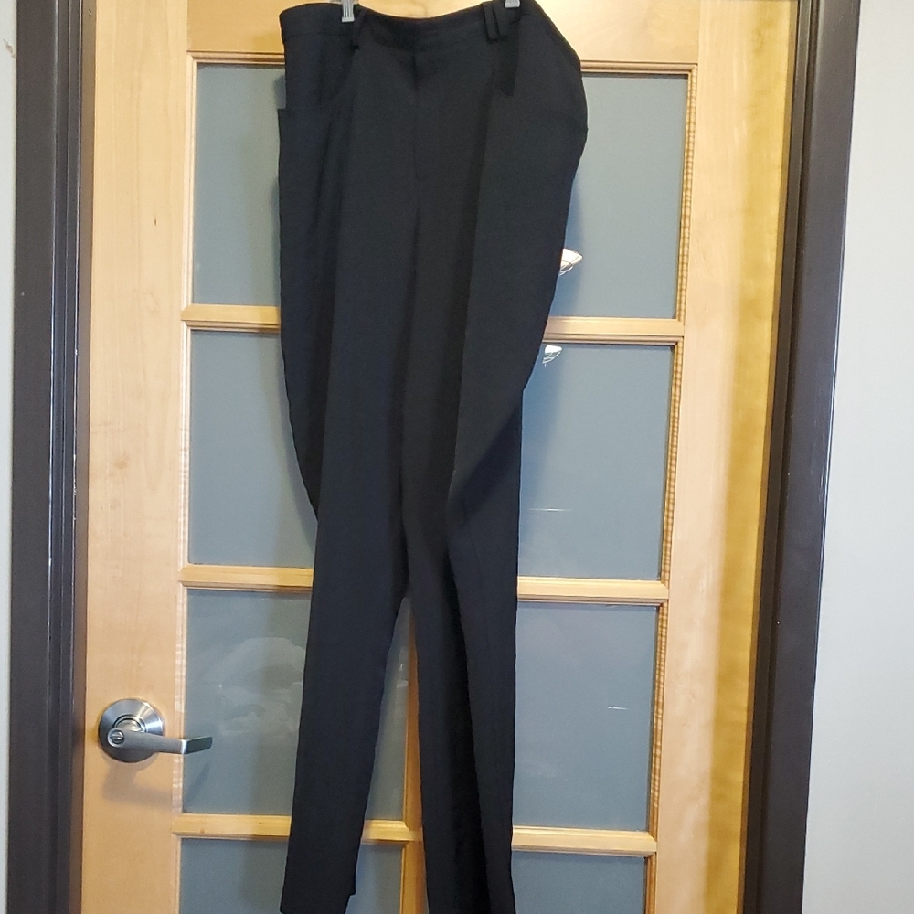 Black Dress Pants with Straight Leg Cut